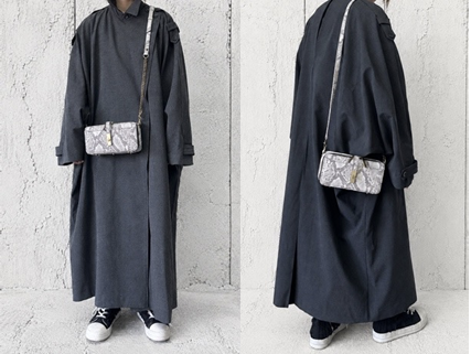 【2026/9月MUL展示会】【予約】MUL112-296A ボックスウォレットショルダーバッグ 転写パイソン (20260912)