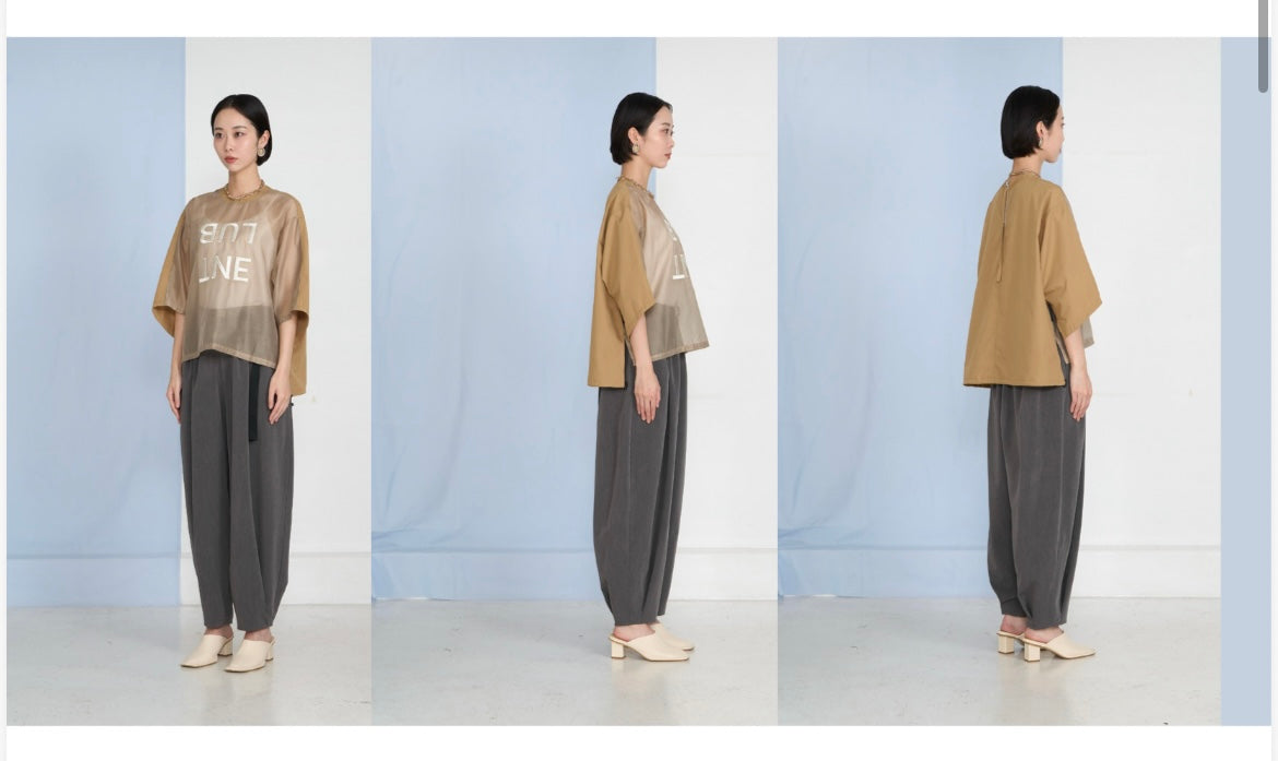 【予約】【2月下旬入荷予定】 1% USU展示会 27S-B-10 オーガン刺繍ブラウス 2027 SPRING (20261007)
