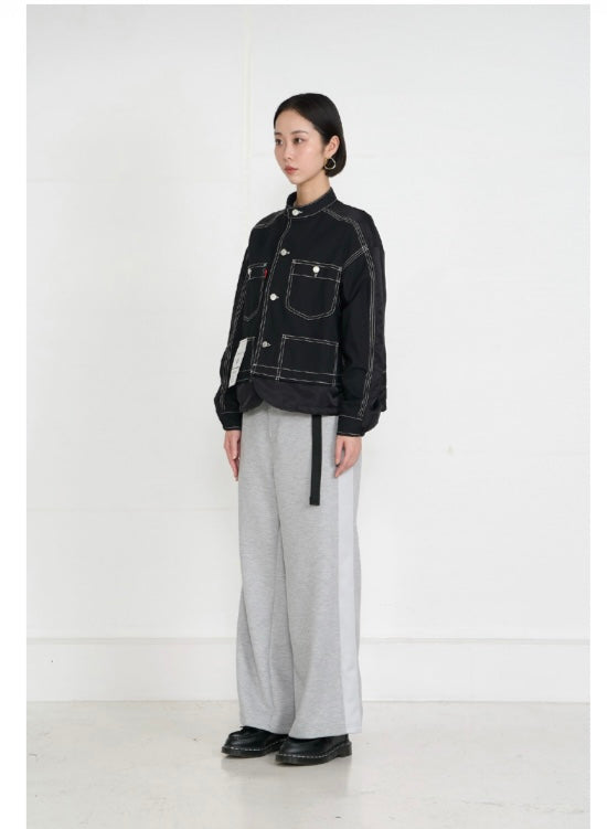 【予約】【2月下旬入荷予定】 1% USU展示会 27S-MJ-19 バックナイロンカバーオールジャケット 2027 SPRING (20261007)