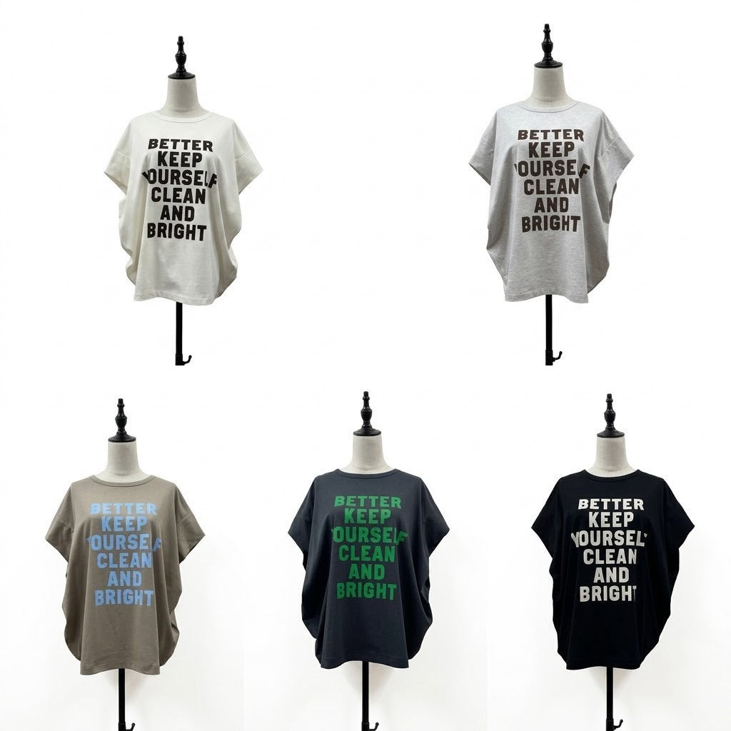 【予約】【4月上旬入荷予定】 siro 展示会 R713222 メッセージタックTシャツ SPRING/SUMMER (0261015)