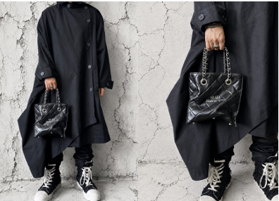 【2026/9月MUL展示会】【予約】MUL166-284  　SHOPPER20 　形状記憶レザー　ブラックキルティング型押し　　(20260912)