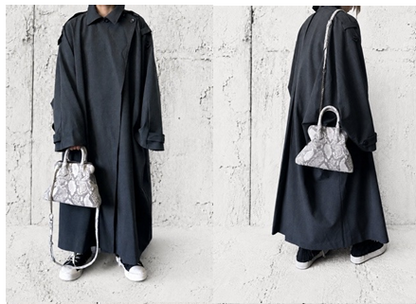 【2026/9月MUL展示会】【予約】MUL078-288A　ラウンドトートバッグS　　転写パイソン洗い加工　　(20260912)