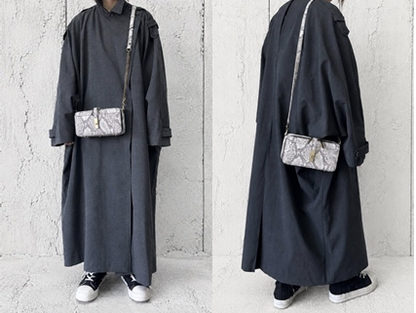 【2026/9月MUL展示会】【予約】MUL112-296A　ボックスウォレットショルダーバッグ　　転写パイソン　　(20260912)