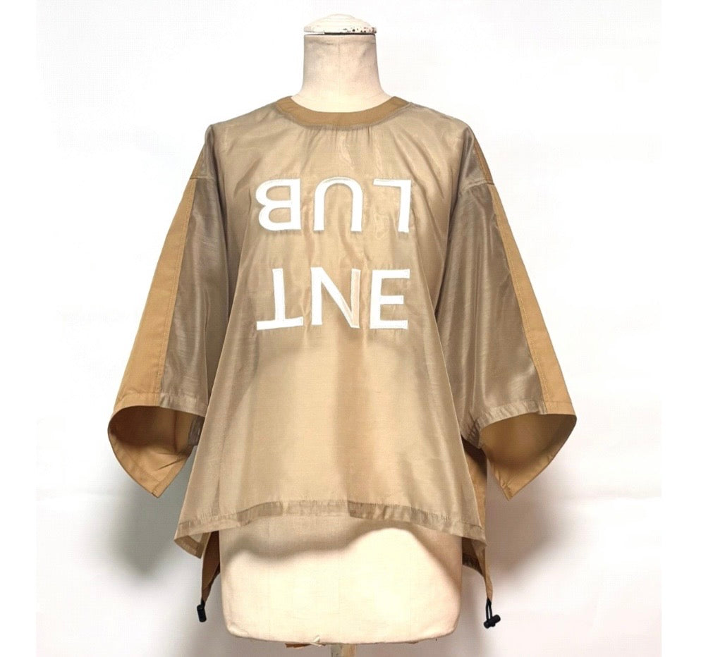 【予約】【2月下旬入荷予定】  1% USU展示会　27S-B-10  オーガン刺繍ブラウス　2027 SPRING　(20261007)