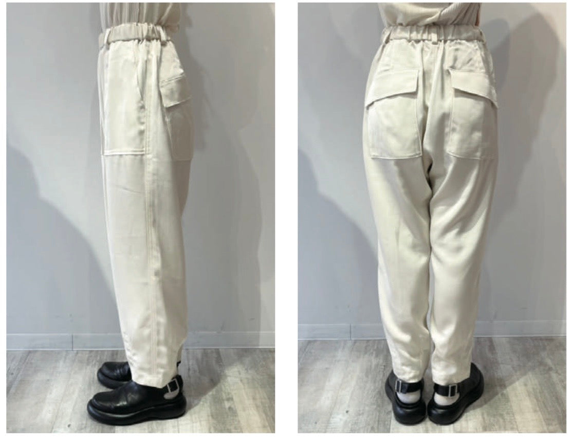 【予約】【3月下旬入荷予定】  1% USU展示会　721-MP-52STN  テーパードベイカーパンツ（ノン加工）　2027 SPRING　(20261007)