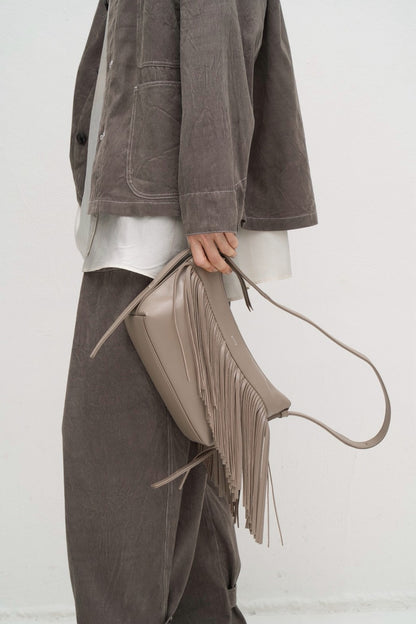 【予約】【2月下旬入荷予定】   WYTE 展示会　13-90190   レザーフリンジバッグ   SPRING/SUMMER 2027 COLLECTION (20261014)