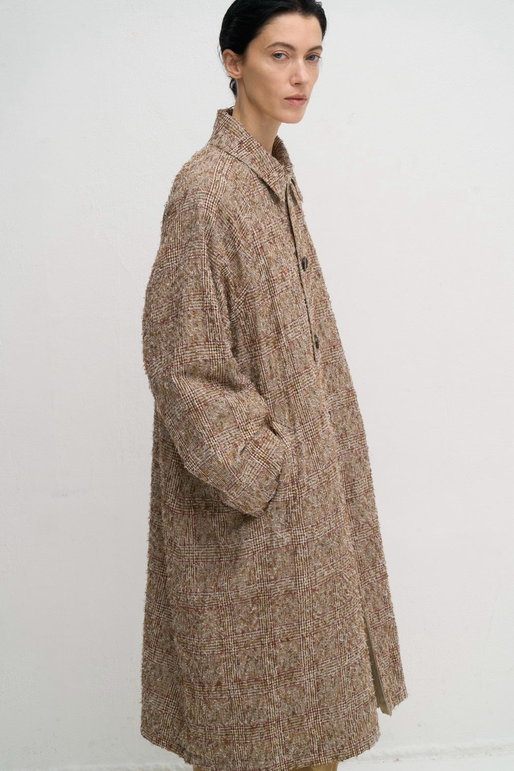 【予約】【２月下旬入荷予定】   WYTE 展示会　13-11220    リバーシブルフォークチェックコート   SPRING/SUMMER 2027 COLLECTION (20261014)