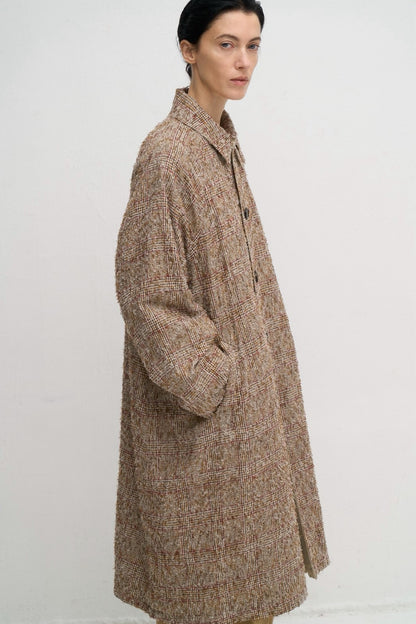 【予約】【２月下旬入荷予定】   WYTE 展示会　13-11220    リバーシブルフォークチェックコート   SPRING/SUMMER 2027 COLLECTION (20261014)