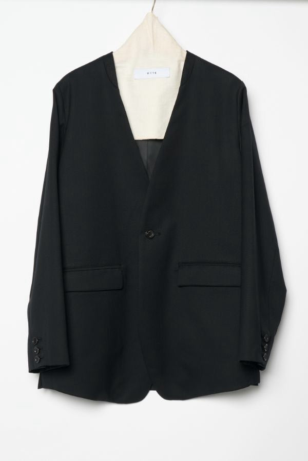 【予約】【12月下旬入荷予定】   WYTE 展示会　13-10120    ノーカラージャケット   SPRING/SUMMER 2027 COLLECTION (20261014)