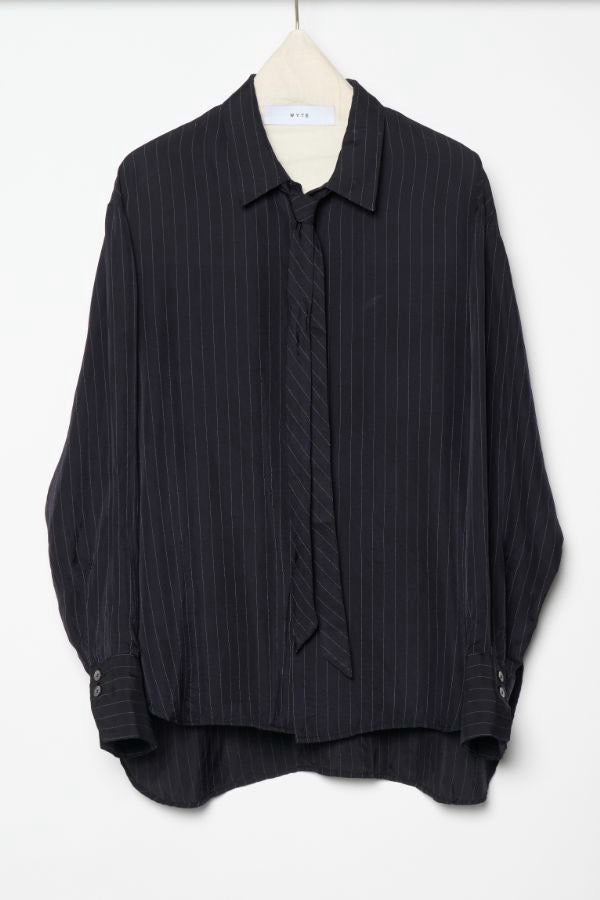 【予約】【1月下旬入荷予定】   WYTE 展示会　13-10370    ピンストライプシャツ   SPRING/SUMMER 2027 COLLECTION (20261014)