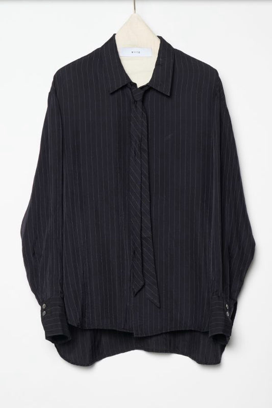 【予約】【1月下旬入荷予定】   WYTE 展示会　13-10370    ピンストライプシャツ   SPRING/SUMMER 2027 COLLECTION (20261014)