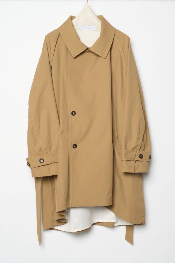 【予約】【1月下旬入荷予定】   WYTE 展示会　13-10420    ソロナシングルトレンチコート   SPRING/SUMMER 2027 COLLECTION (20261014)