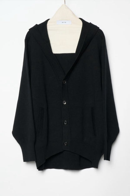 【予約】【1月下旬入荷予定】   WYTE 展示会　13-30120    コットンジャガードVネックカーディガン  SPRING/SUMMER 2027 COLLECTION (20261014)