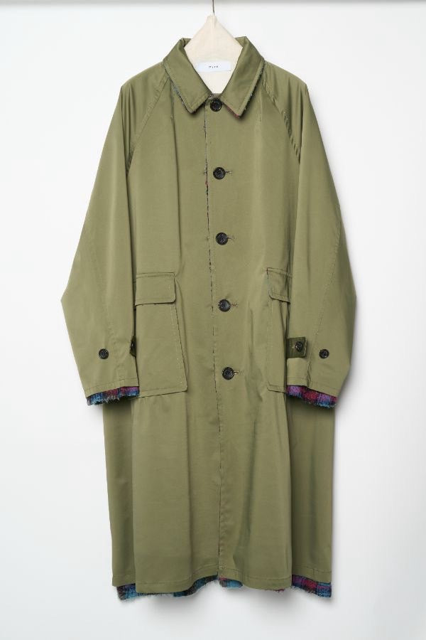 【予約】【２月下旬入荷予定】   WYTE 展示会　13-11220    リバーシブルフォークチェックコート   SPRING/SUMMER 2027 COLLECTION (20261014)