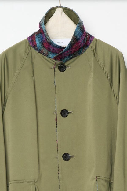 【予約】【２月下旬入荷予定】   WYTE 展示会　13-11220    リバーシブルフォークチェックコート   SPRING/SUMMER 2027 COLLECTION (20261014)