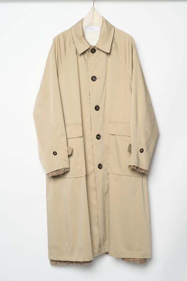 【予約】【２月下旬入荷予定】   WYTE 展示会　13-11220    リバーシブルフォークチェックコート   SPRING/SUMMER 2027 COLLECTION (20261014)