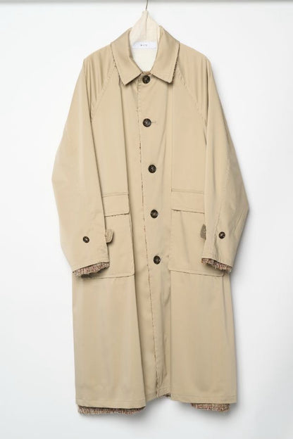 【予約】【２月下旬入荷予定】   WYTE 展示会　13-11220    リバーシブルフォークチェックコート   SPRING/SUMMER 2027 COLLECTION (20261014)
