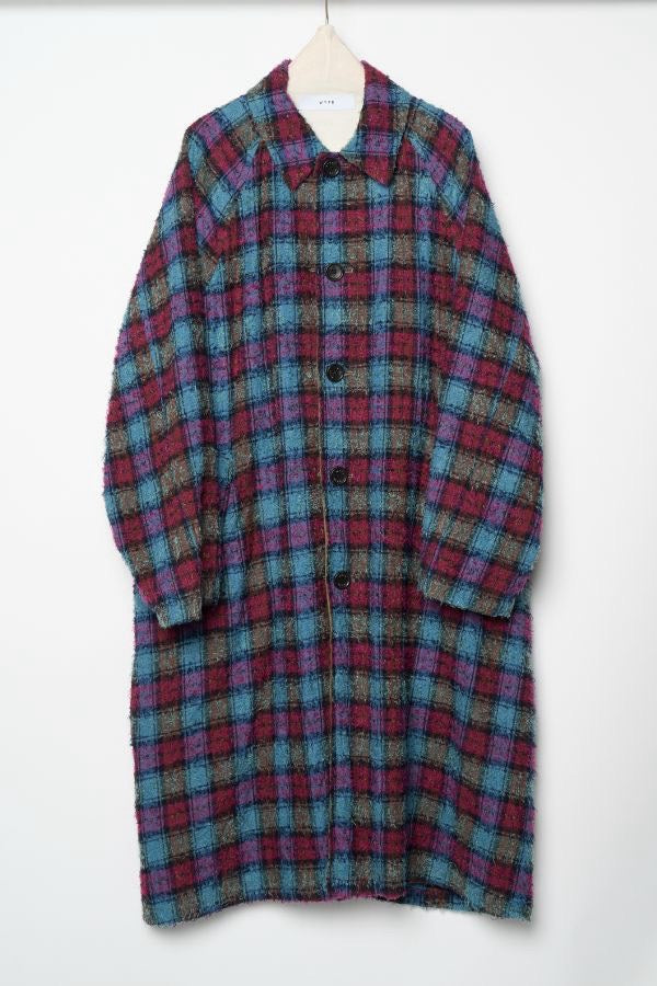 【予約】【２月下旬入荷予定】   WYTE 展示会　13-11220    リバーシブルフォークチェックコート   SPRING/SUMMER 2027 COLLECTION (20261014)