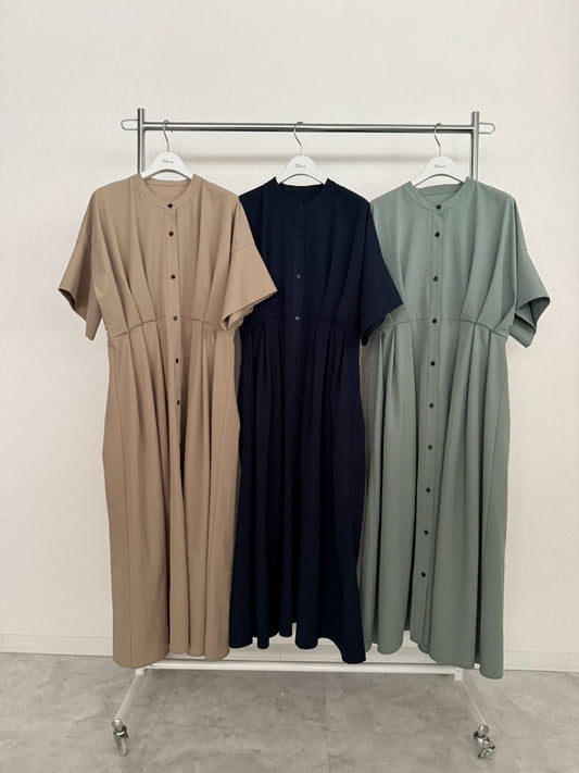 【予約】【2月下旬入荷予定】   オーディナリー 展示会　BO27-802D   タックフレアーコートドレス   SPRING/SUMMER 2027 vol.1