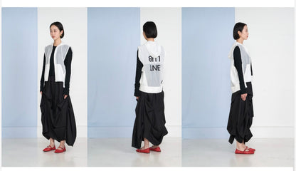 【予約】【2月下旬入荷予定】  1% USU展示会　27S-B-9  オーガン刺繍ベスト　2027 SPRING　(20261007)