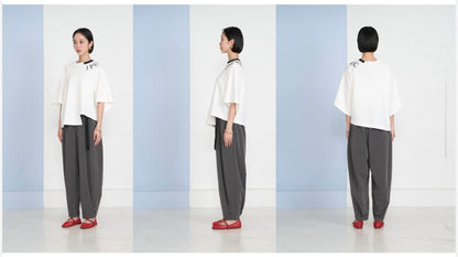 【予約】【3月下旬入荷予定】  1% USU展示会　27S-T-8    衿ロゴTシャツ　2027 SPRING　(20261007)