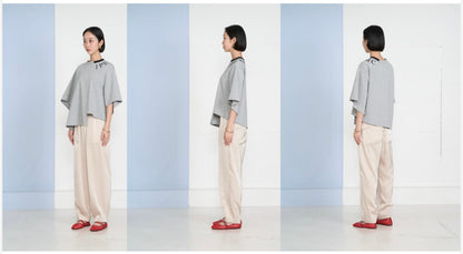 【予約】【3月下旬入荷予定】  1% USU展示会　27S-T-8    衿ロゴTシャツ　2027 SPRING　(20261007)