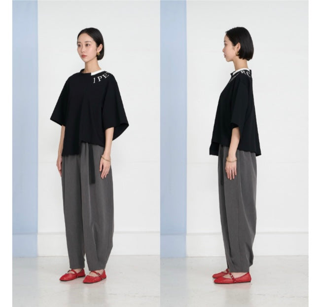 【予約】【3月下旬入荷予定】  1% USU展示会　27S-T-8    衿ロゴTシャツ　2027 SPRING　(20261007)