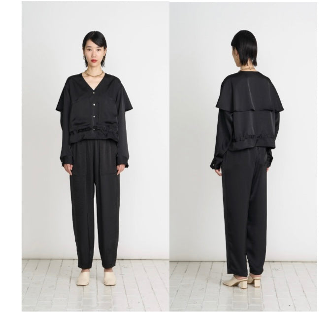【予約】【3月下旬入荷予定】  1% USU展示会　27S-O-11   ヴィンテージサテンセットアップ　2027 SPRING　(20261007)