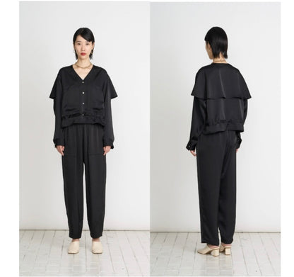 【予約】【3月下旬入荷予定】  1% USU展示会　27S-O-11   ヴィンテージサテンセットアップ　2027 SPRING　(20261007)