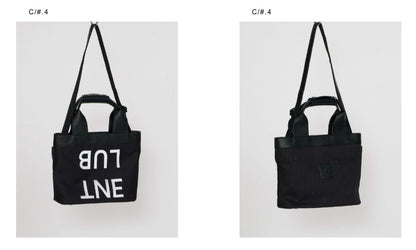 【予約】【3月下旬入荷予定】  1% USU展示会　721-AB-03　ロゴ刺繍トートバック  2027 SPRING　(20261007)