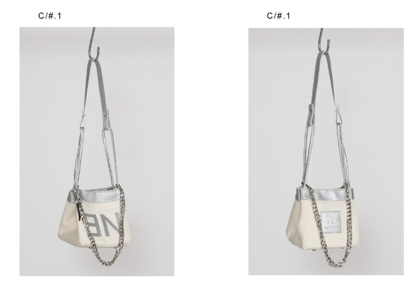 【予約】【3月下旬入荷予定】  1% USU展示会　721-AB-04　ロゴ刺繍ショルダーバック  2027 SPRING　(20261007)