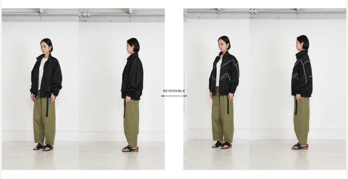 【予約】【1月下旬入荷予定】  1% USU展示会　27S-MJ-22   クラッシュタフタブルゾン  2027 SPRING　(20261007)