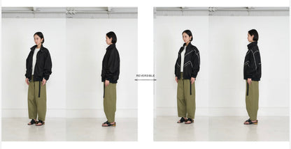 【予約】【1月下旬入荷予定】  1% USU展示会　27S-MJ-22   クラッシュタフタブルゾン  2027 SPRING　(20261007)