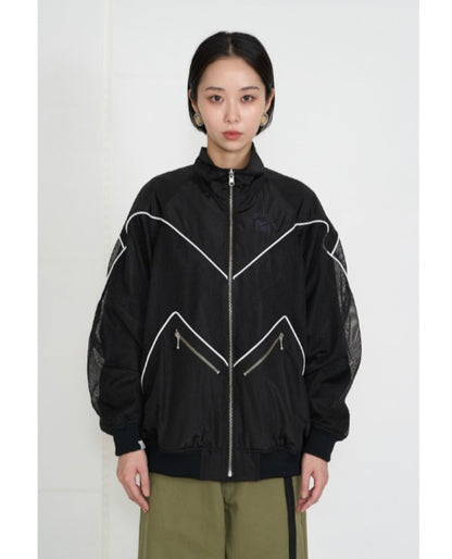 【予約】【1月下旬入荷予定】  1% USU展示会　27S-MJ-22   クラッシュタフタブルゾン  2027 SPRING　(20261007)