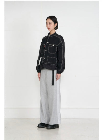 【予約】【2月下旬入荷予定】  1% USU展示会　27S-MJ-19      バックナイロンカバーオールジャケット　  2027 SPRING　(20261007)