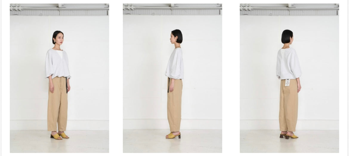 【予約】【2月下旬入荷予定】  1% USU展示会　27S-MT-37      BIGガゼットトレーナー　  2027 SPRING　(20261007)