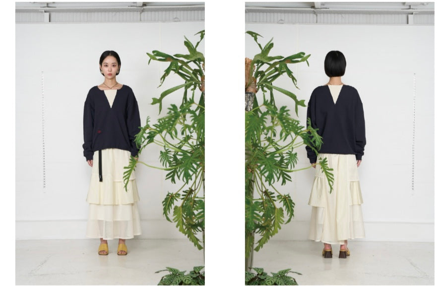 【予約】【2月下旬入荷予定】  1% USU展示会　27S-MT-37      BIGガゼットトレーナー　  2027 SPRING　(20261007)