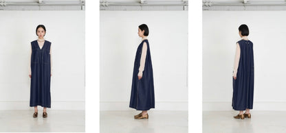 【予約】【2月下旬入荷予定】  1% USU展示会　27S-MO-25       ソフトワークツイルワンピース　  2027 SPRING　(20261007)