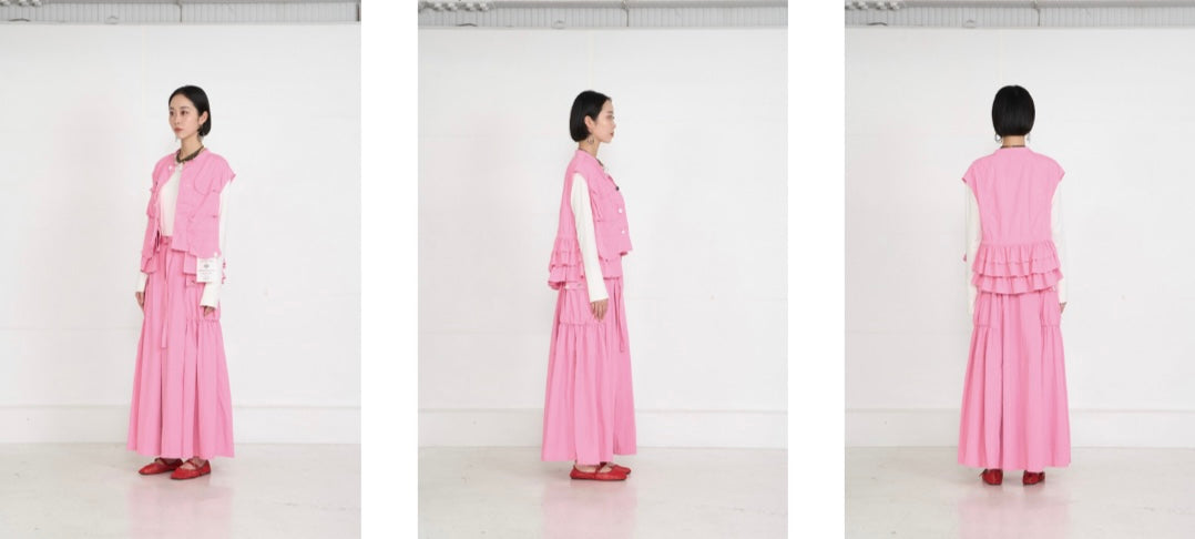 【予約】【2月下旬入荷予定】  1% USU展示会　27S-MB-39       R/Nタフタベスト　  2027 SPRING　(20261007)