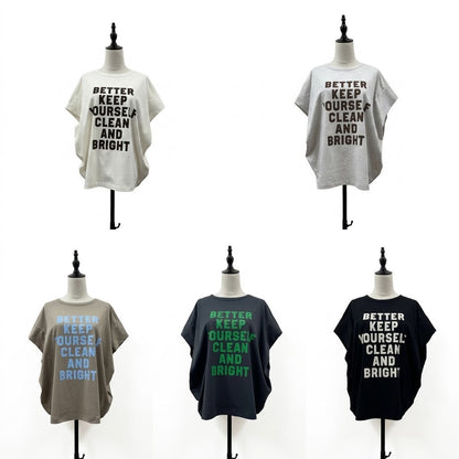 【予約】【4月上旬入荷予定】   siro 展示会　  R713222     メッセージタックTシャツ     SPRING/SUMMER   (0261015)