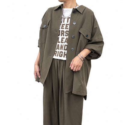 【予約】【2月中旬入荷予定】   siro 展示会　  R713305   シャツジャケット      SPRING/SUMMER   (20261015)