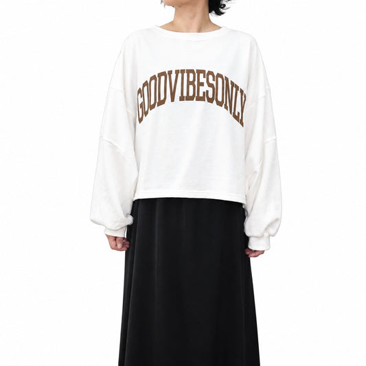 【予約】【2月中旬入荷予定】   siro 展示会　  R713206   ミニ裏毛ロゴドルマンプルオーバー      SPRING/SUMMER   (20261015)