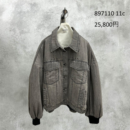 【予約】【11月下旬入荷予定】ayane展示会    897110    裏キルトダンガリーGジャン　2027/Early Spring （20260922）