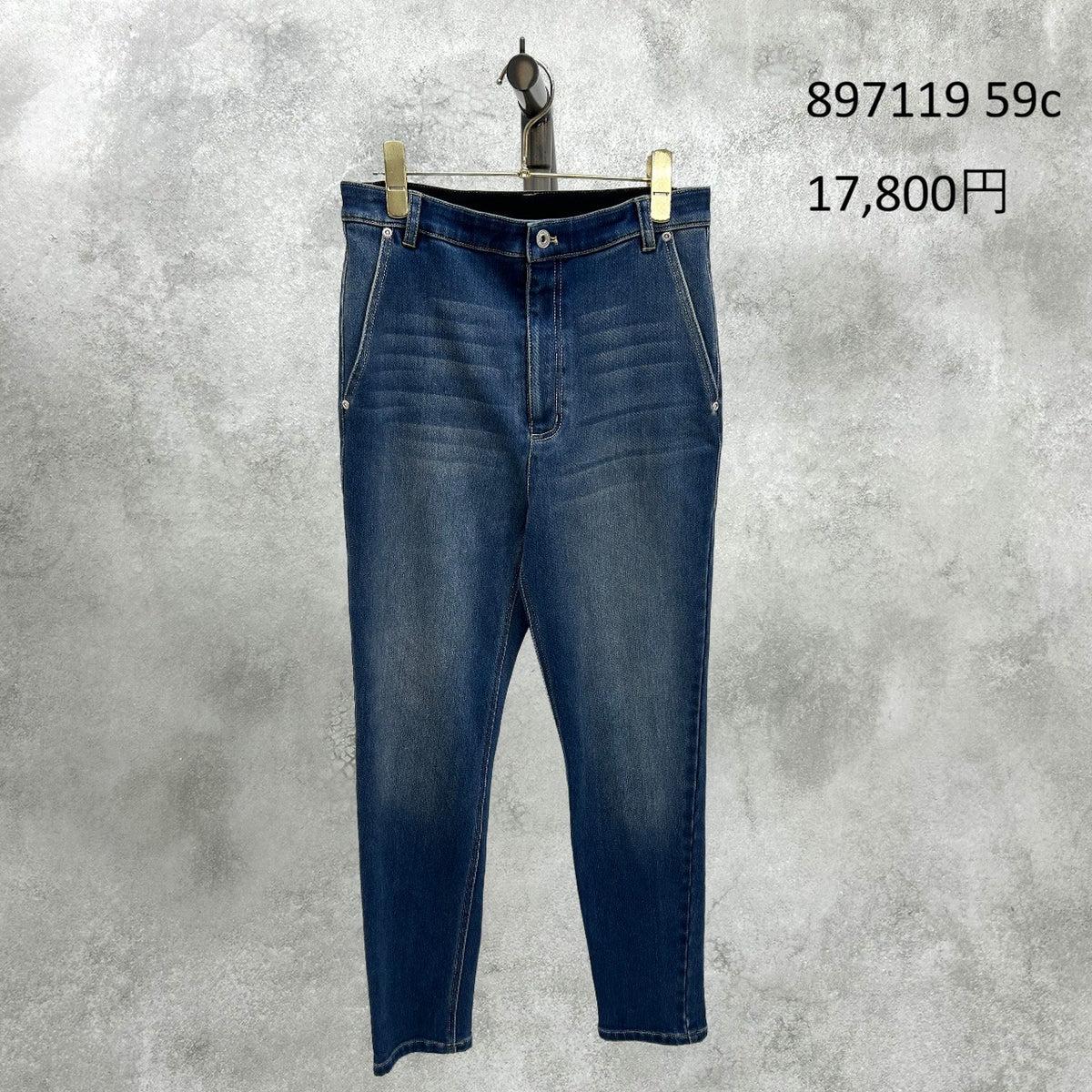 【予約】【11月下旬入荷予定】ayane展示会    897119    レギュラー丈裏起毛スキニーデニムパンツ　2027/Early Spring （20260922）