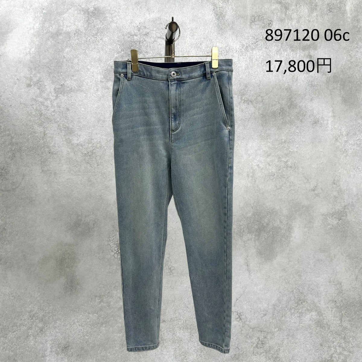 【予約】【11月下旬入荷予定】ayane展示会    897120    ショート丈裏起毛スキニーデニムパンツ　2027/Early Spring （20260922）