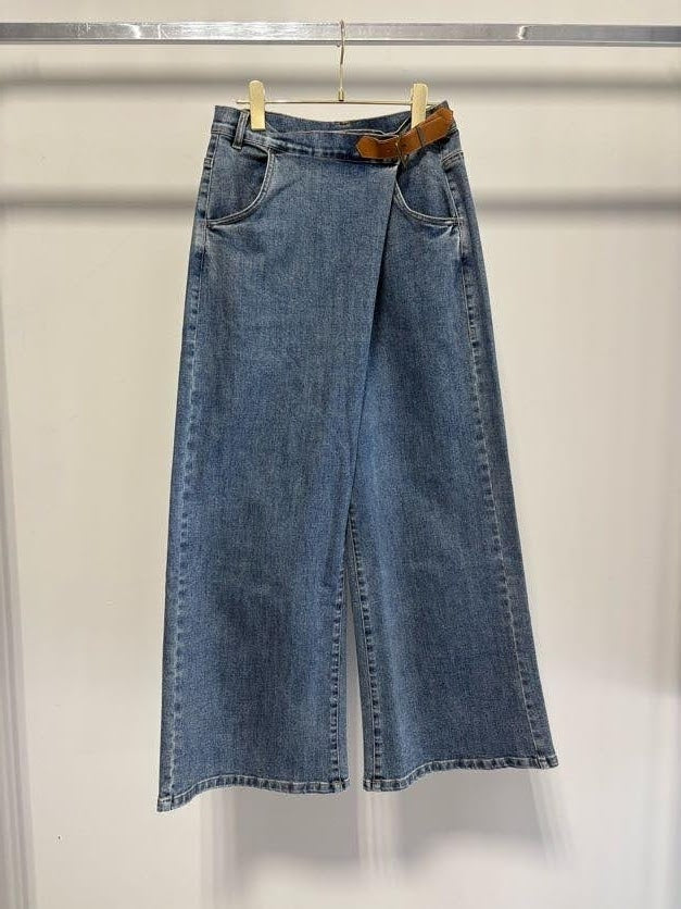 【予約】【1月中旬入荷予定】マルゴーヴィンテージ展示会　MGPT-27015-S   バックルデニムパンツ　2027/Spring collection　(20261006MG)