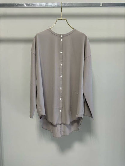 【予約】【2月上旬入荷予定】マルゴーヴィンテージ展示会　MGBL-27020-S    シアーロゴ刺繍ブラウス　2027/Spring collection　(20261006MG)