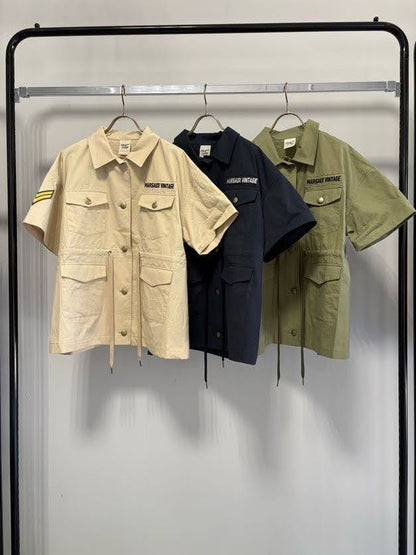【予約】【2月下旬入荷予定】マルゴーヴィンテージ展示会　MGJK-27027-S    サファリジャケット　2027/Spring collection　(20261006MG)