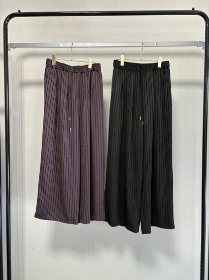 【予約】【2月下旬入荷予定】GOOD VIEW DESIGN展示会　GVDPT-27002  サテンストライプパンツ　2027/Spring collection　(20261006GVD)