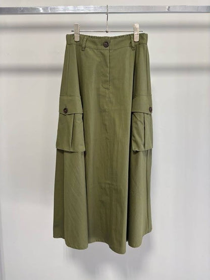 【予約】【2月下旬入荷予定】GOOD VIEW DESIGN展示会　GVDSK-27012  カーゴサーキュラースカート　2027/Spring collection　(20261006GVD)